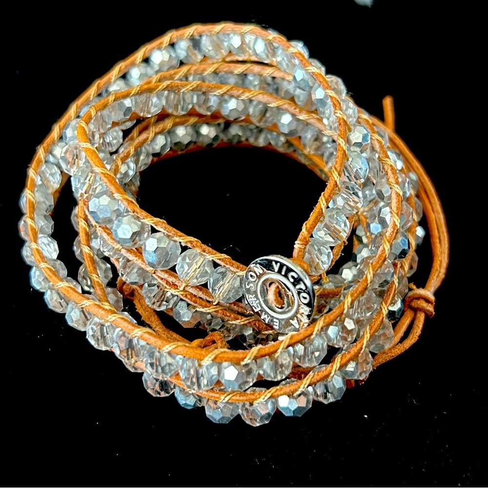 Victoria Emerson wrap bracelet with crystals